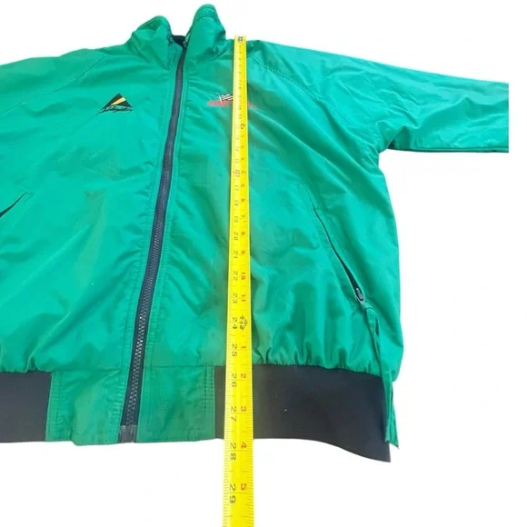 Vintage Green Racing Pit Crew Jacket, Fleece Lined, Addington Racing, Size XL